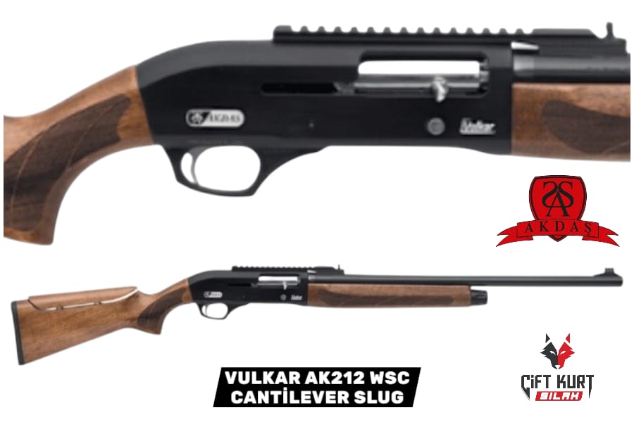 AKDAŞ VULKAR AK212 WSC CANTİLEVER SLUG YİVSİZ AV TÜFEĞİ (AYARLI KUNDAK)